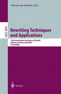 Rewriting Techniques and Applications(English, Electronic book text, Oostrom Vincent van)