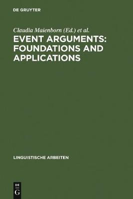 Event Arguments: Foundations and Applications(English, Electronic book text, unknown)