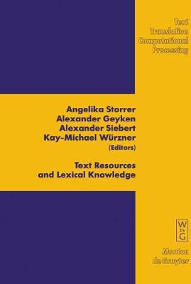 Text Resources and Lexical Knowledge(English, Electronic book text, unknown)