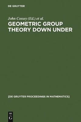 Geometric Group Theory Down Under(English, Electronic book text, unknown)