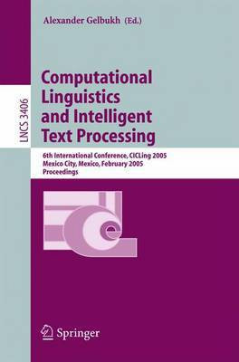 Computational Linguistics and Intelligent Text Processing(English, Electronic book text, Gelbukh Alexander)
