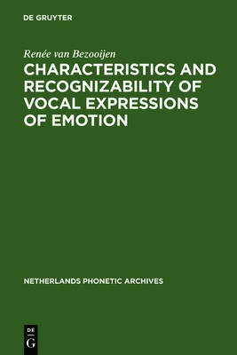 Characteristics and Recognizability of Vocal Expressions of Emotion(English, Electronic book text, Bezooijen Renee van)