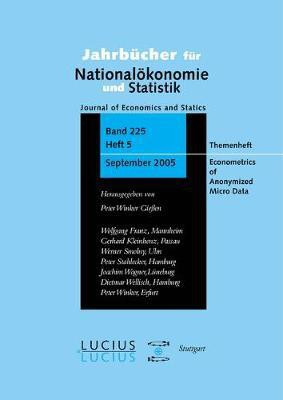 Econometrics of Anonymized Micro Data(English, Hardcover, unknown)