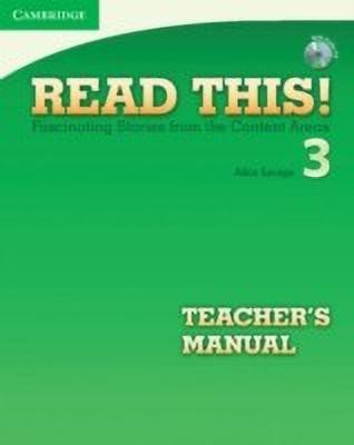 Read This! Level 3 Teacher's Manual with Audio CD(English, Mixed media product, Savage Alice)