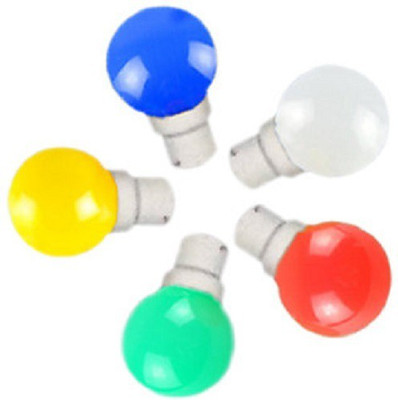 ambert 0.5 W Basic Round B22 LED Bulb(Multicolor, Pack of 5)