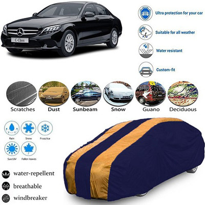 Bristle Car Cover For Universal For Car (Without Mirror Pockets)(Blue, Orange, For 2018, 2019 Models)