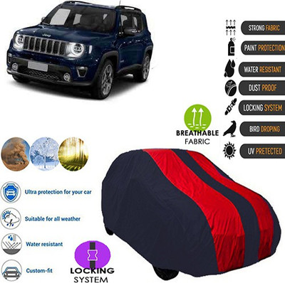 CREEPER Car Cover For Jeep Universal For Car (With Mirror Pockets)(Blue, Red, For 2018, 2019 Models)