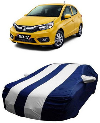 AASDEE Car Cover For Honda Brio (With Mirror Pockets)(White)