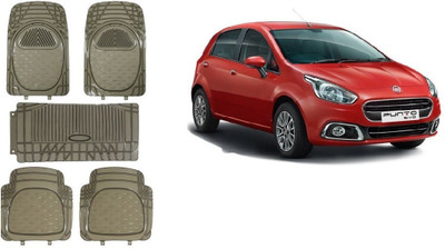 Autofetch Rubber Standard Mat For  Fiat Punto Evo(Black)