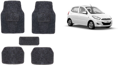 Autofetch Rubber Standard Mat For  Hyundai i10(Black)