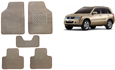 Autofetch Rubber Standard Mat For  Maruti Suzuki Grand Vitara(Beige)