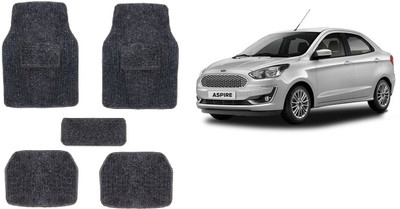 Autofetch Rubber Standard Mat For  Ford Aspire(Black)