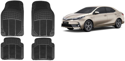 Autofetch Rubber Standard Mat For  Toyota Corolla Altis(Black)