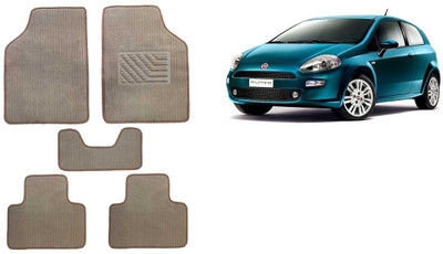 Autofetch Rubber Standard Mat For  Fiat Grand Punto(Beige)