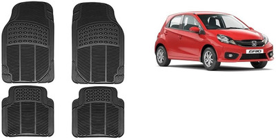 Autofetch Rubber Standard Mat For  Honda Brio(Black)