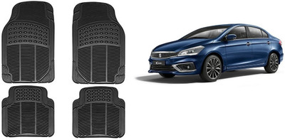 Autofetch Rubber Standard Mat For  Maruti Suzuki Ciaz(Black)