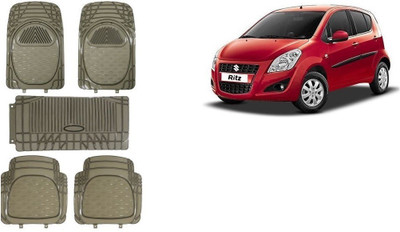 Autofetch Rubber Standard Mat For  Maruti Suzuki Ritz(Black)