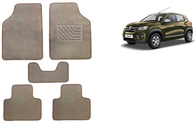 Autofetch Rubber Standard Mat For  Renault Kwid(Beige)