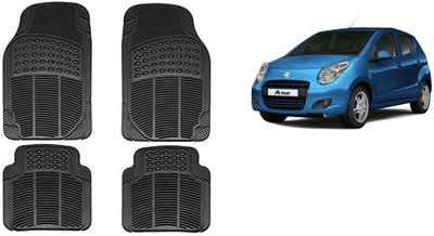 Autofetch Rubber Standard Mat For  Maruti Suzuki A-Star(Black)