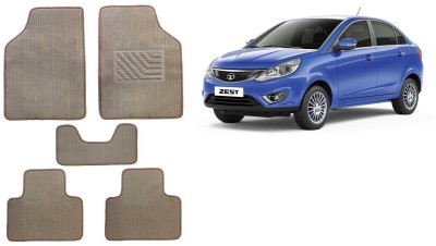 Autofetch Rubber Standard Mat For  Tata Zest(Beige)