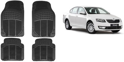 Autofetch Rubber Standard Mat For  Skoda Octavia(Black)