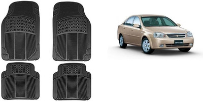 Autofetch Rubber Standard Mat For  Chevrolet Optra(Black)