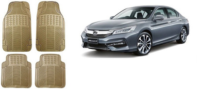 Autofetch Rubber Standard Mat For  Honda Accord(Beige)