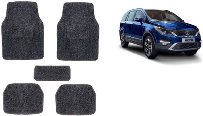Autofetch Rubber Standard Mat For  Tata Hexa(Black)