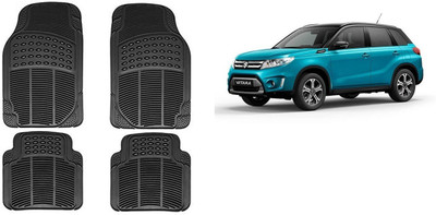 Autofetch Rubber Standard Mat For  Maruti Suzuki Vitara(Black)
