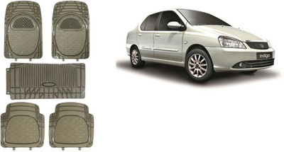 Autofetch Rubber Standard Mat For  Universal For Car(Green)