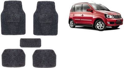 Autofetch Rubber Standard Mat For  Mahindra Quanto(Black)