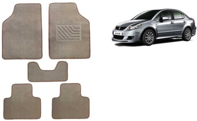 Autofetch Rubber Standard Mat For  Maruti Suzuki SX4(Beige)