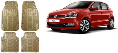 Autofetch Rubber Standard Mat For  Volkswagen Polo(Beige)