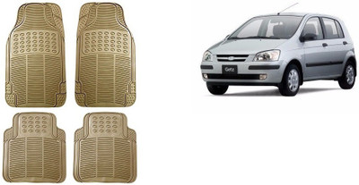 Autofetch Rubber Standard Mat For  Hyundai Getz(Beige)