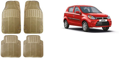 Autofetch Rubber Standard Mat For  Maruti Suzuki Alto(Beige)