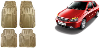 Autofetch Rubber Standard Mat For  Tata Indigo CS(Beige)