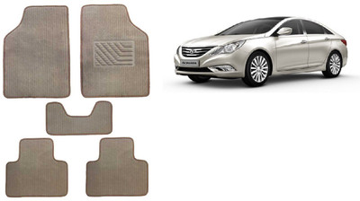 Autofetch Rubber Standard Mat For  Hyundai Sonata Embera(Beige)