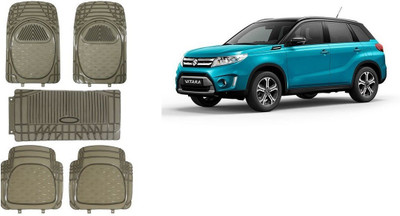 Autofetch Rubber Standard Mat For  Universal For Car(Green)
