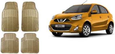 Autofetch Rubber Standard Mat For  Nissan Micra(Beige)