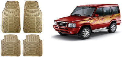 Autofetch Rubber Standard Mat For  Tata Sumo(Beige)