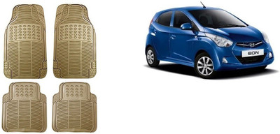 Autofetch Rubber Standard Mat For  Hyundai Eon(Beige)