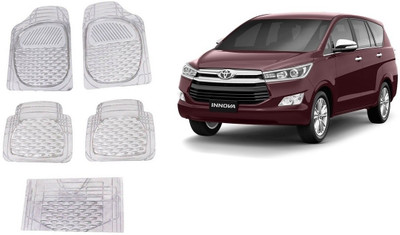 Autofetch Rubber Standard Mat For  Toyota Innova(White)