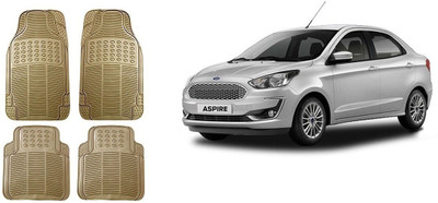 Autofetch Rubber Standard Mat For  Ford Aspire(Beige)