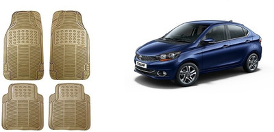 Autofetch Rubber Standard Mat For  Tata Tigor(Beige)