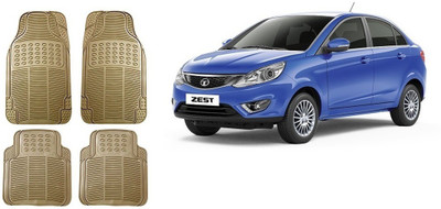 Autofetch Rubber Standard Mat For  Tata Zest(Beige)