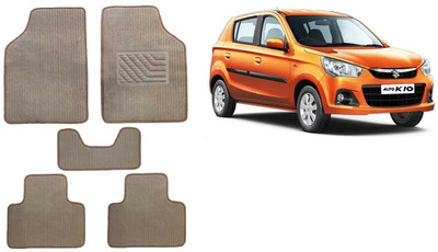 Autofetch Rubber Standard Mat For  Maruti Suzuki Alto K10(Beige)