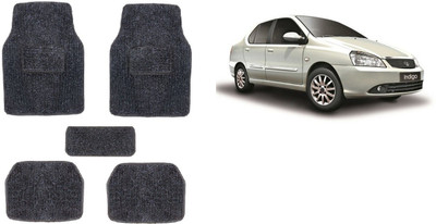 Autofetch Rubber Standard Mat For  Tata Indigo(Black)