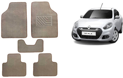 Autofetch Rubber Standard Mat For  Renault Scala(Beige)