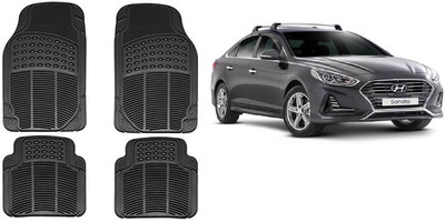 Autofetch Rubber Standard Mat For  Hyundai Sonata(Black)