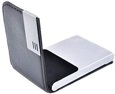 Flipkart SmartBuy Classic and Sturdy Debit ID 10 Card Holder(Set of 1, Black, Silver)